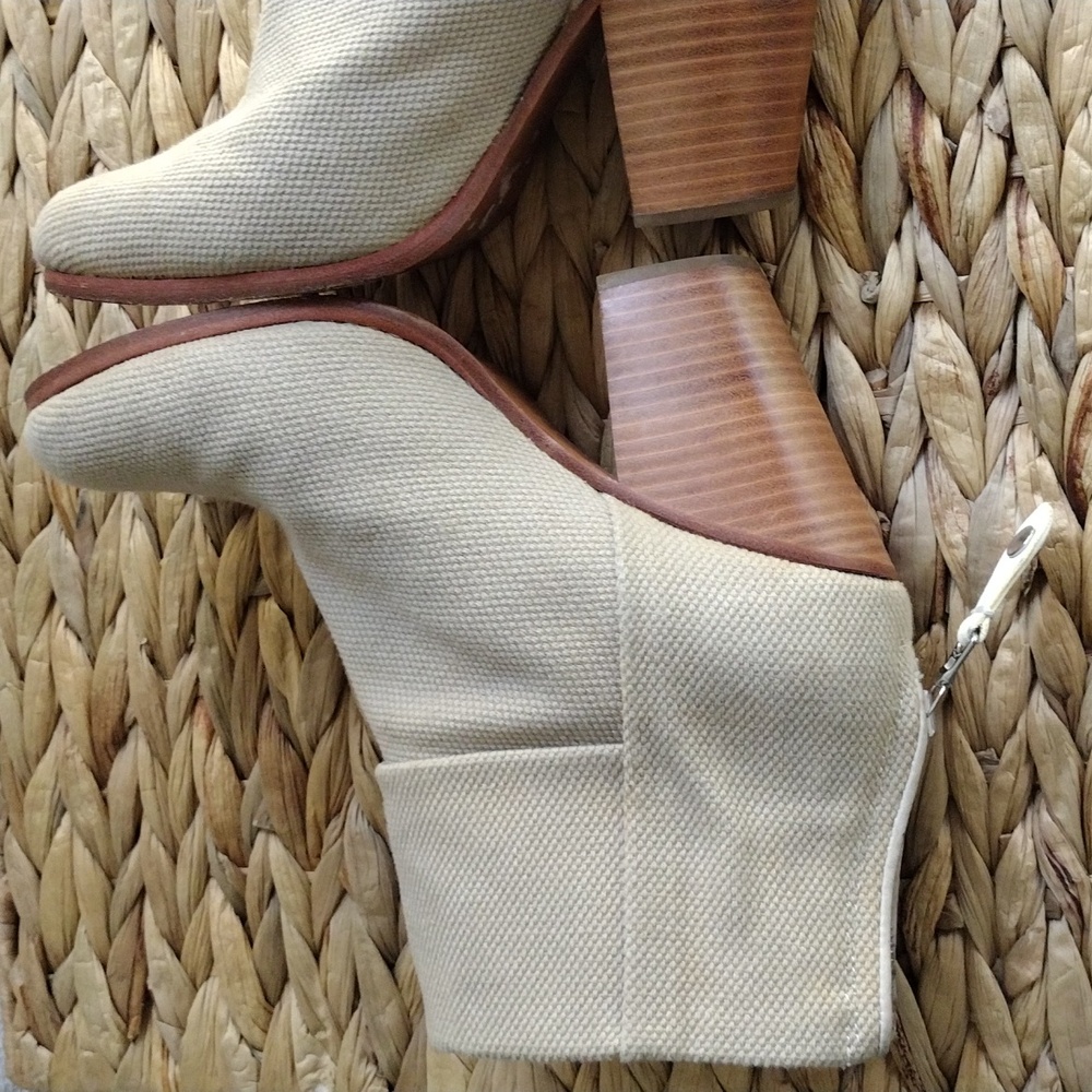Rag and Bone Newbury beige ankle booties 8.5 - Picture 6 of 12
